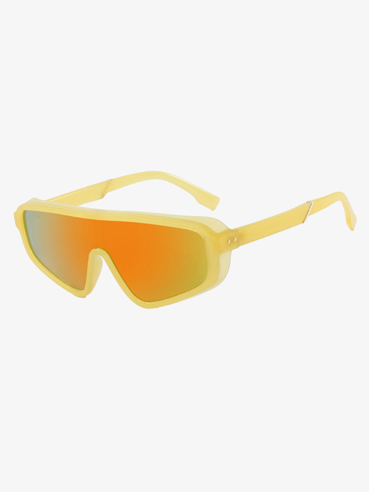 Futuristic Studded One-Piece Sunglasses
