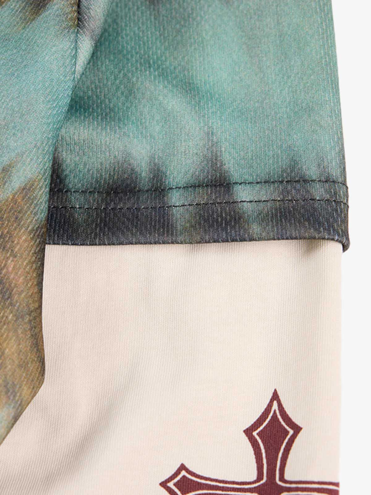 American Retro Preppy Style Polo Shirt