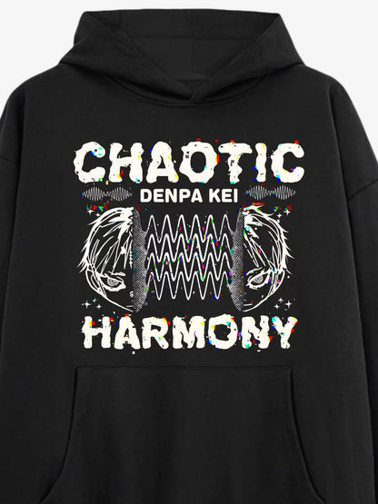 Chaotic Harmony Denpa Kei Cotton Hoodie 