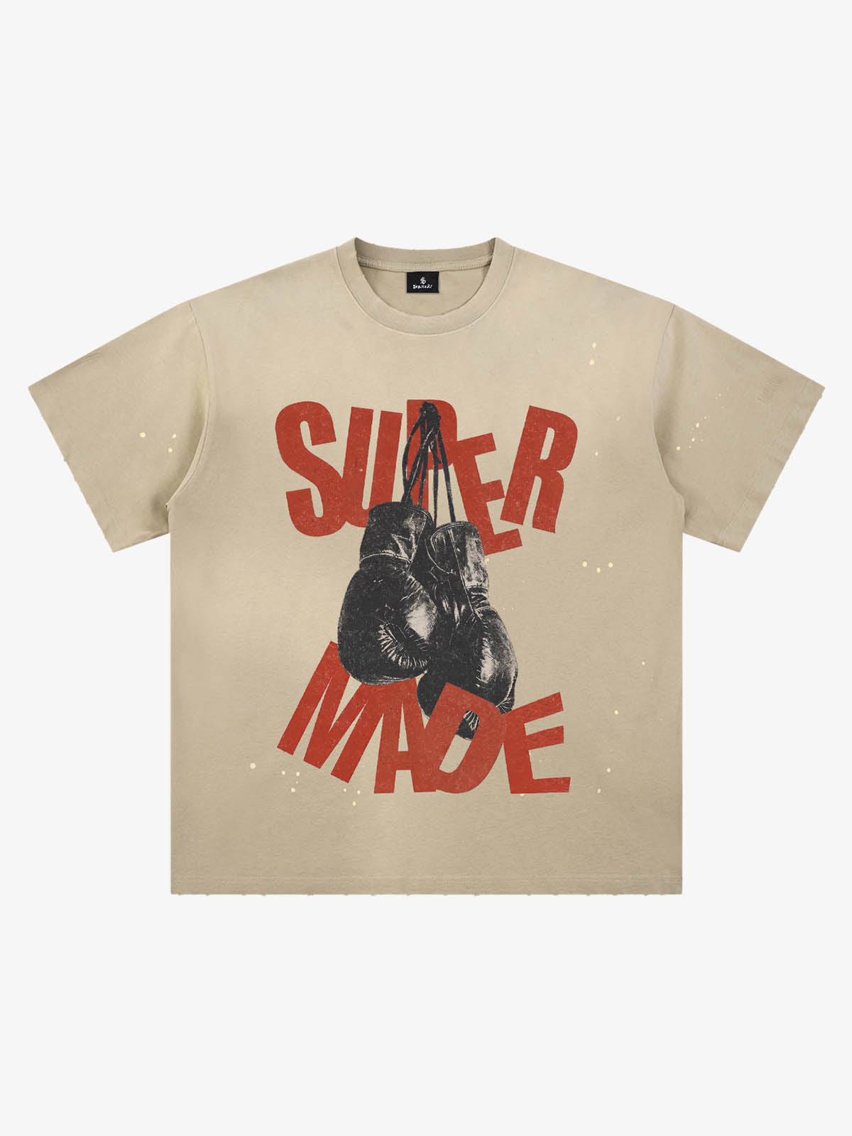 T-shirt oversize à effet peinture éclaboussée