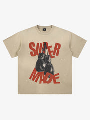 T-shirt oversize à effet peinture éclaboussée