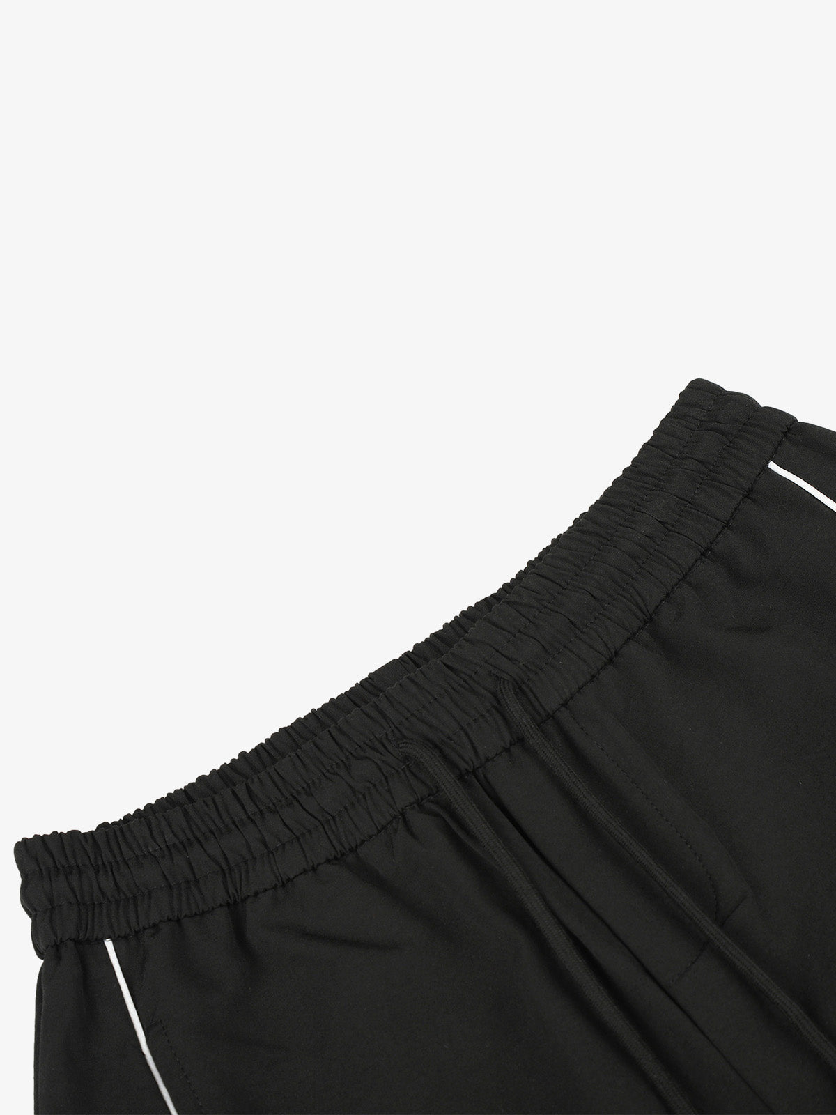 Curved-Seam Striped Baggy Sweatpants