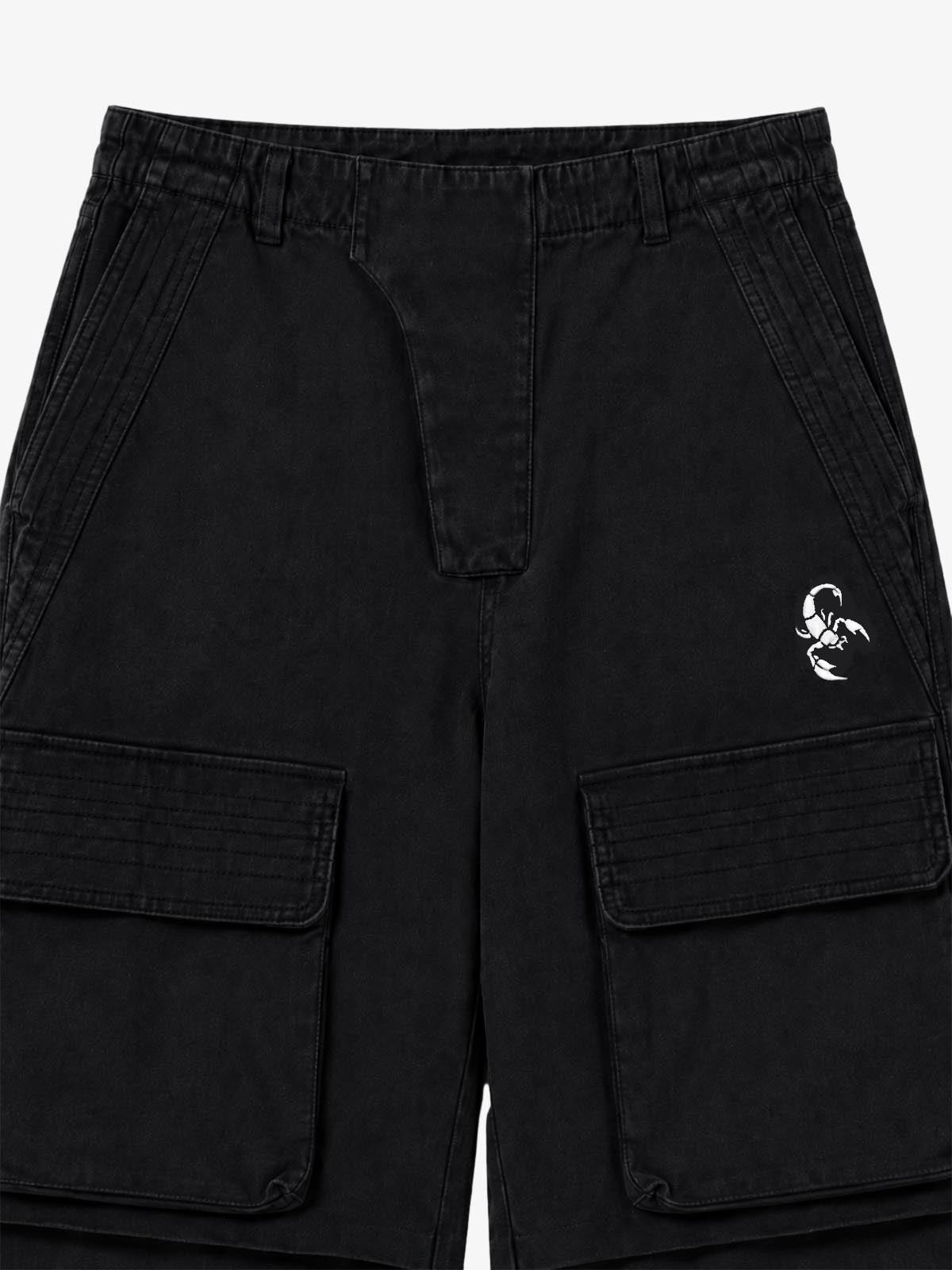 Washed Multi-Pocket Cargo Pants