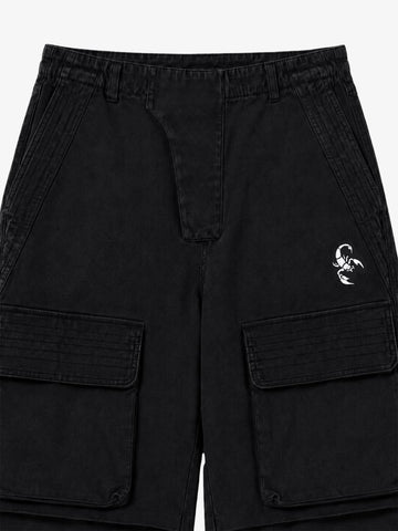 Washed Multi-Pocket Cargo Pants
