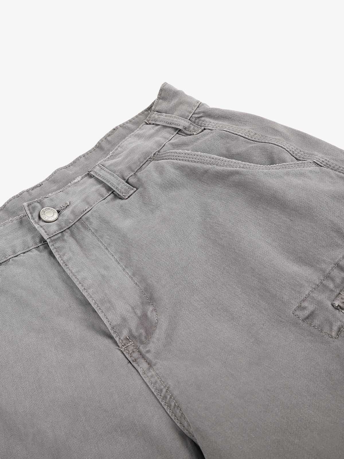 Distressed Multi-Pocket Cargo Shorts