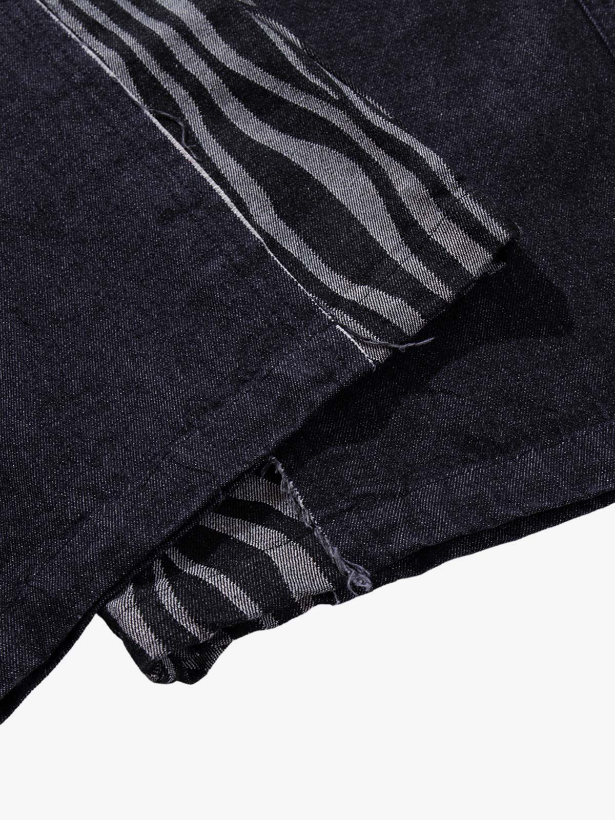 Zebra Graphic Distressed Jeans