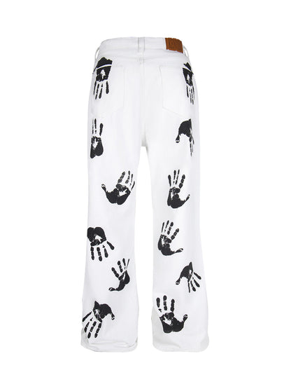Palm Print Cleanfit Casual Pants 