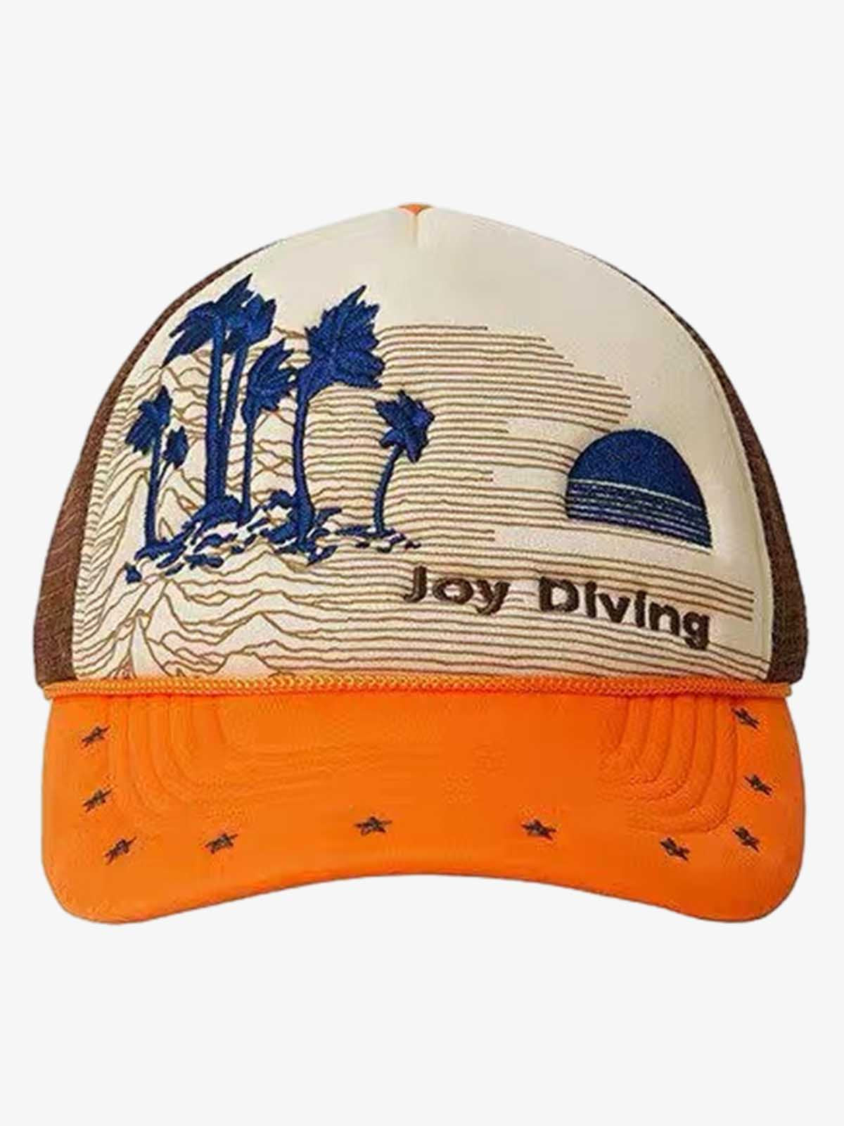 Palm Tree Mesh Trucker Hat 