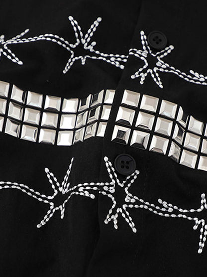 Barbed Wire Graphic Short Sleeve Shirt