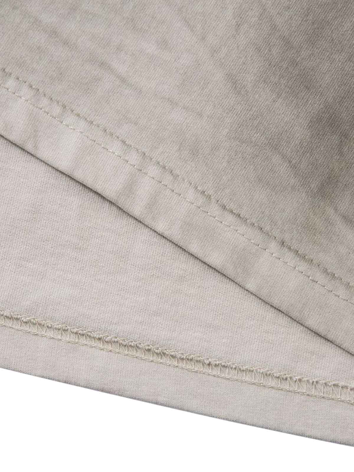 Dirty-Dyed Washed Crew Neck T-shirt