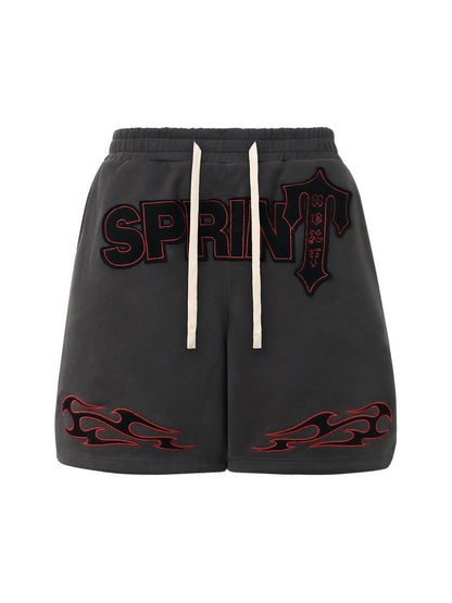 Street Graphic Drawstring Shorts 