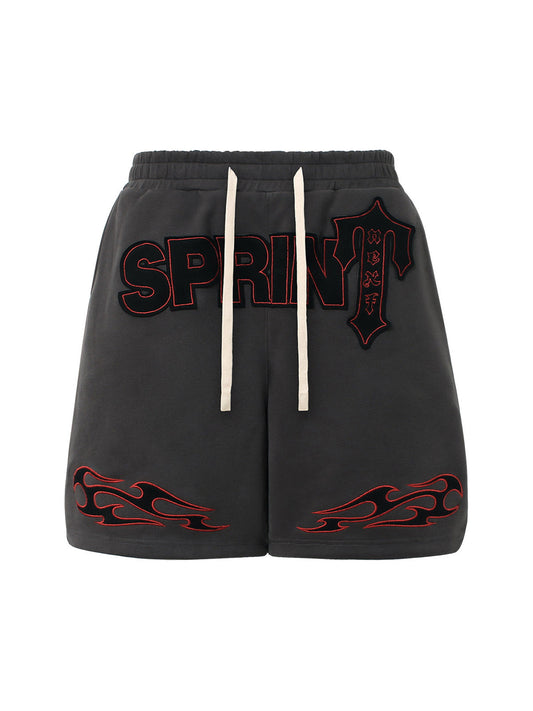 Street Graphic Drawstring Shorts 