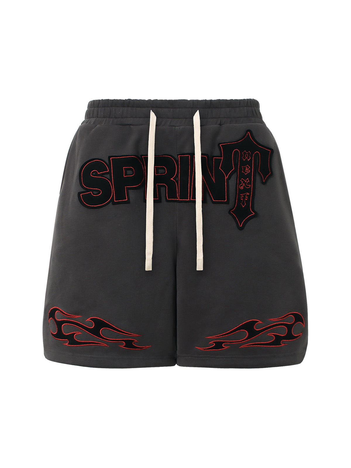 Street Graphic Drawstring Shorts
