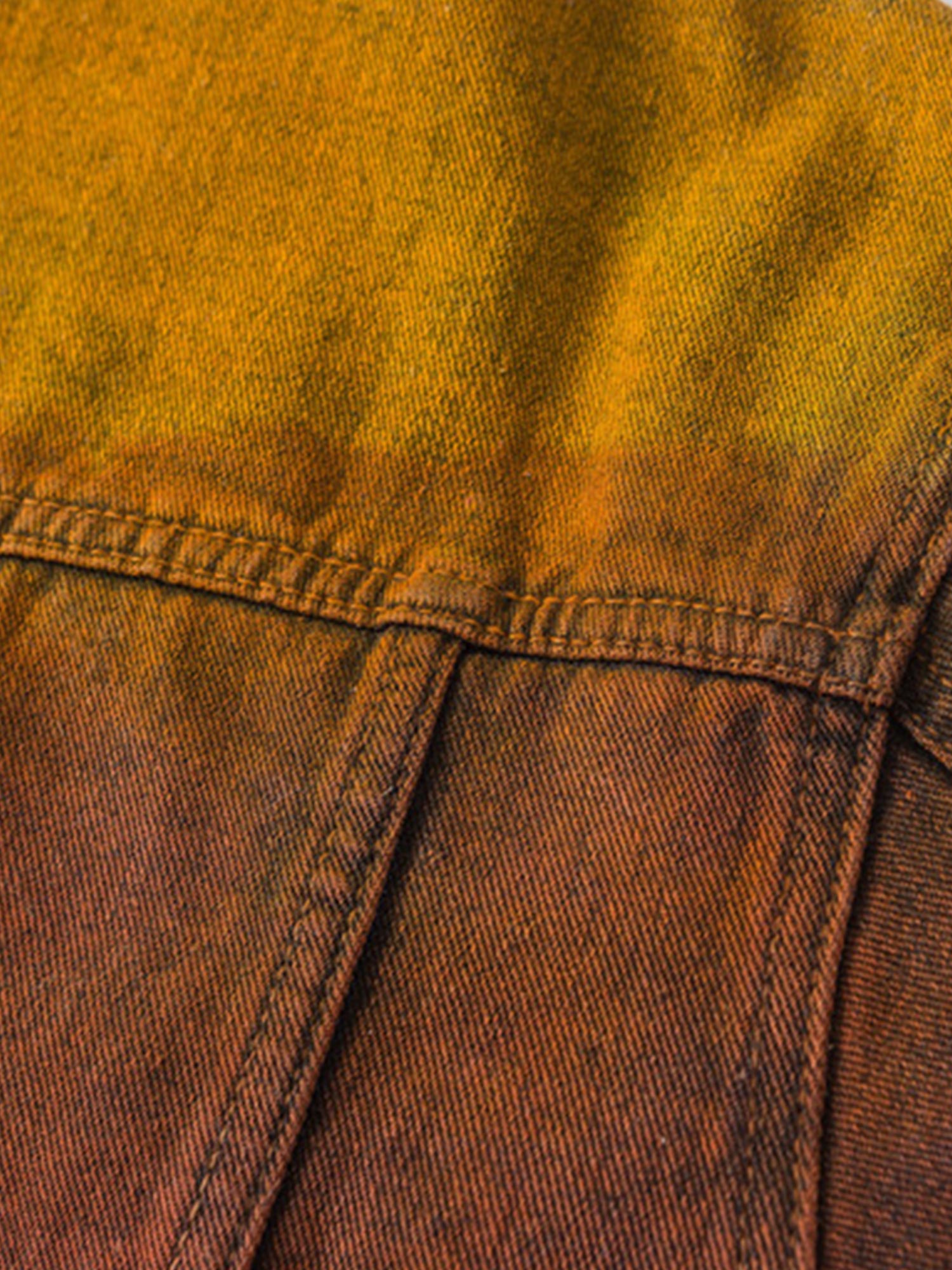Thesupermade High Street Distressed Spray-painted Denim Jacket