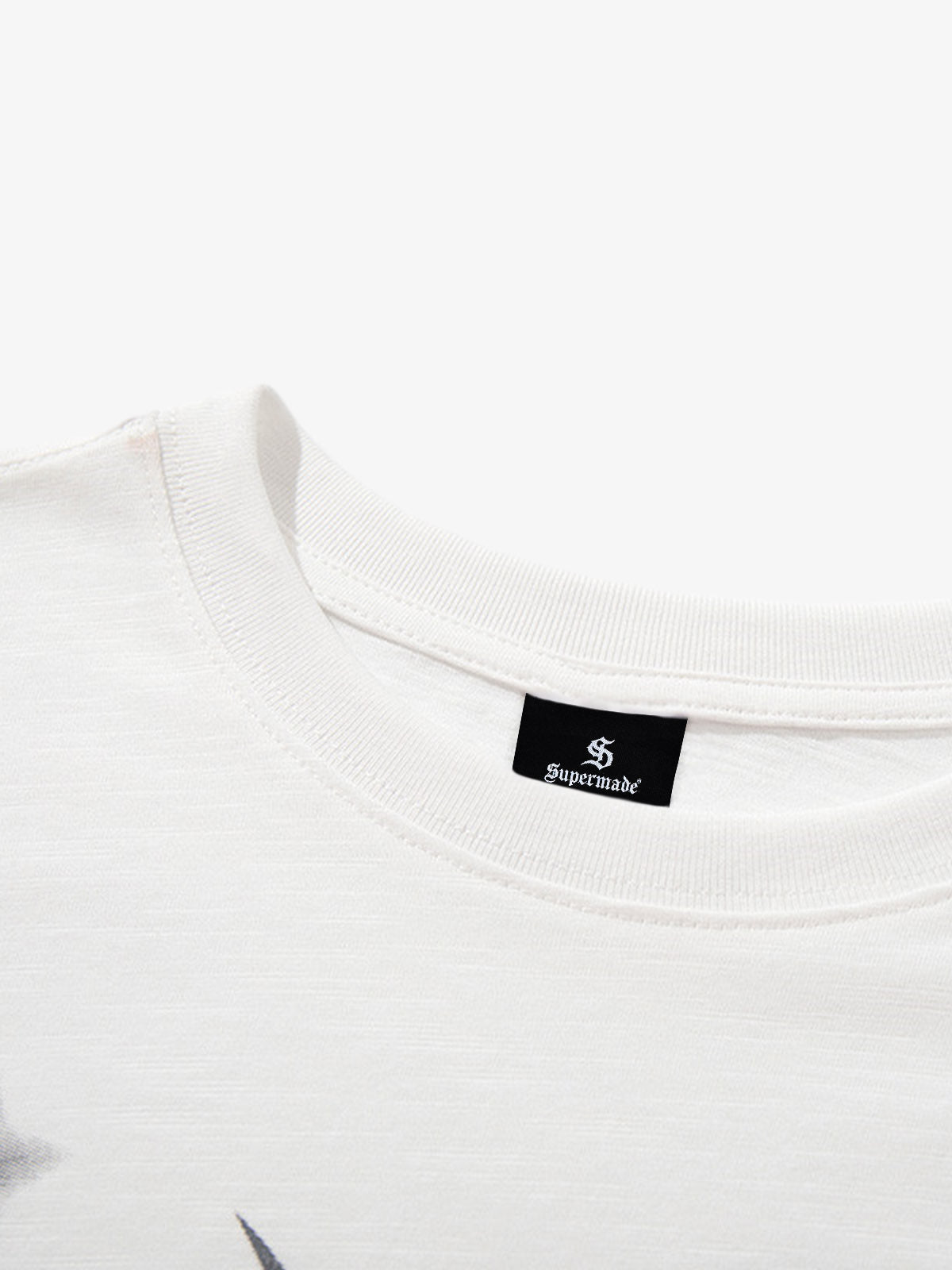 Cotton Graphic Print Oversized T-Shirt with Abstract Art and Star Pattern 