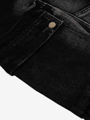 Pantaloncini di jeans cargo con molteplici tasche
