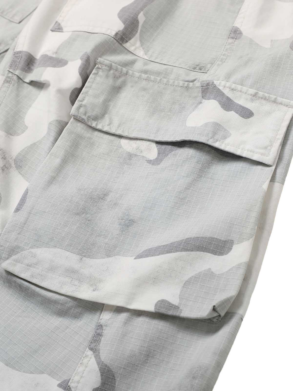 Camouflage Multi-Pocket Cargo Shorts