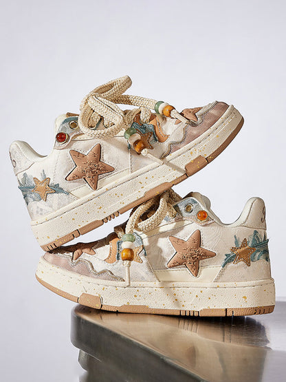 Star-Embellished Casual Sneakers for Everyday Wear 