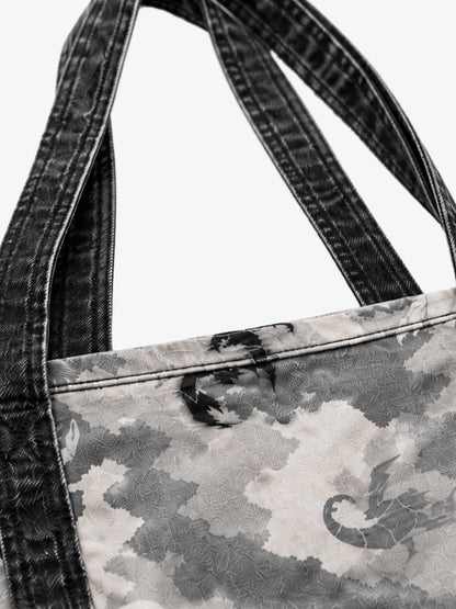 Scorpion Camo Graphic Washed Twill Tote Bag