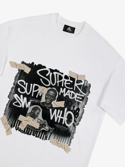 Supermade Street Retro Character Collage T-shirt 