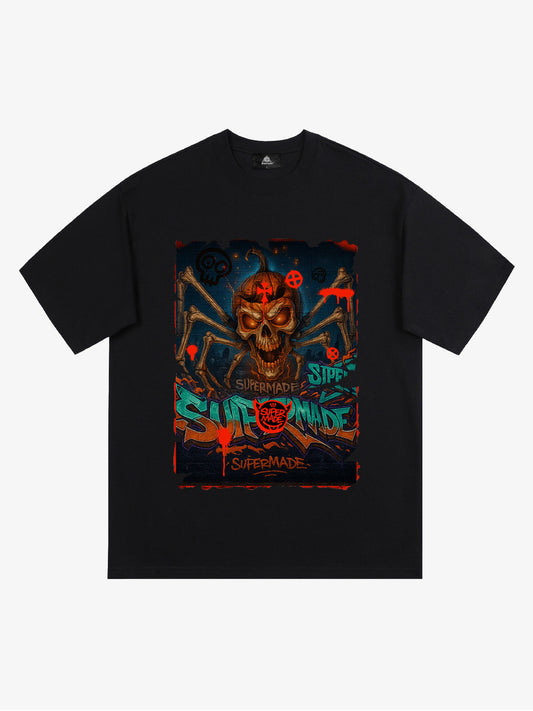 Bloody Dark Skull Spider T-shirt 