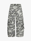 Street Camo Multi-Pocket Cargo Baggy Pants 