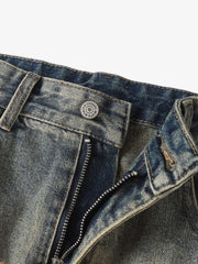 Vintage Washed Flare Jeans - 2625 