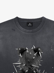 Spiked Bear Graphic T-Shirt 