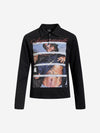 Portrait Graphic Long Sleeve Polo Shirt