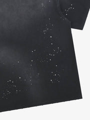 T-shirt oversize à effet peinture éclaboussée
