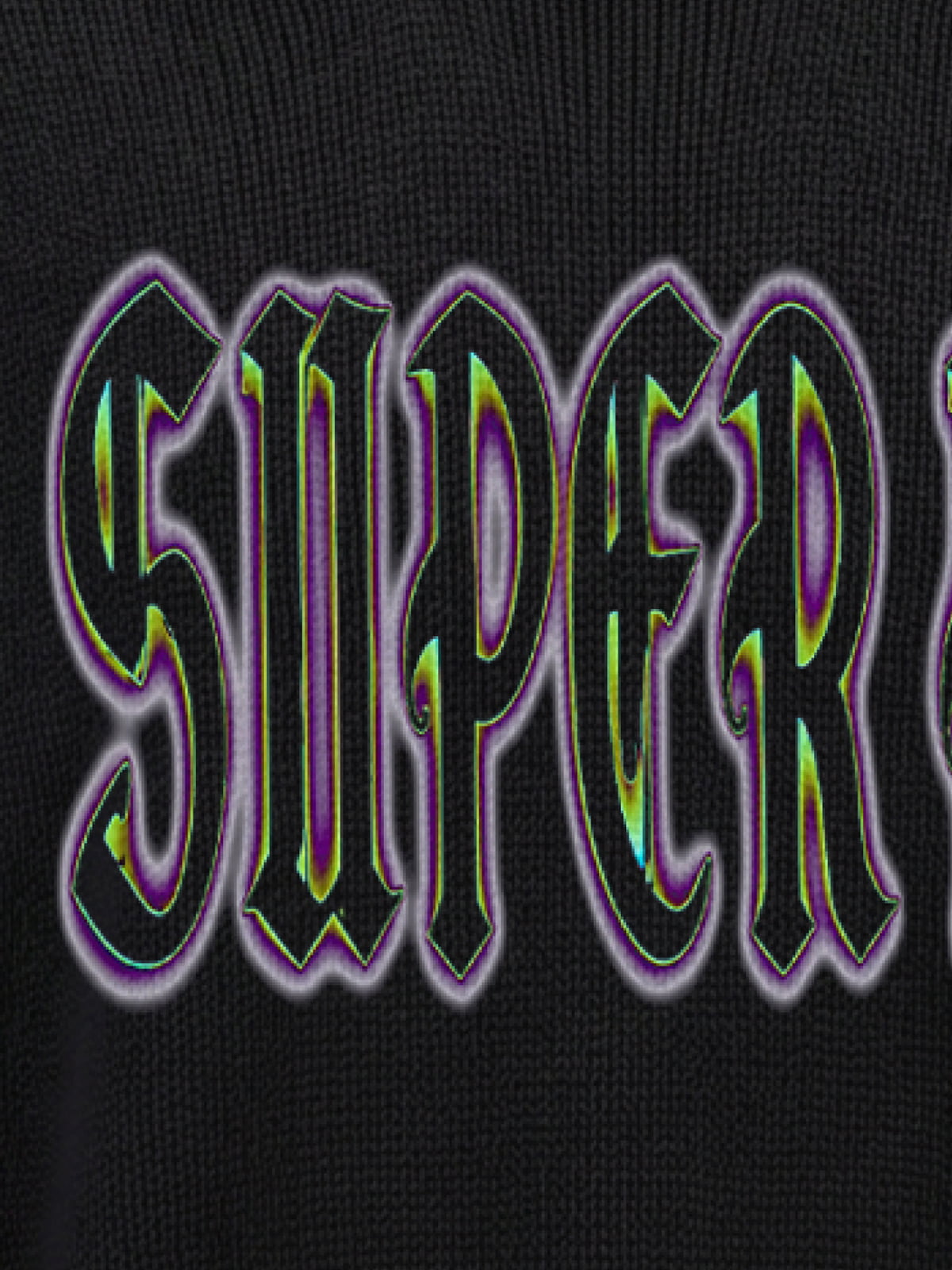 Graphic Distressed Knit Sweater