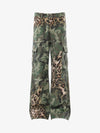 Camo Leopard Patchwork Cargo Pants