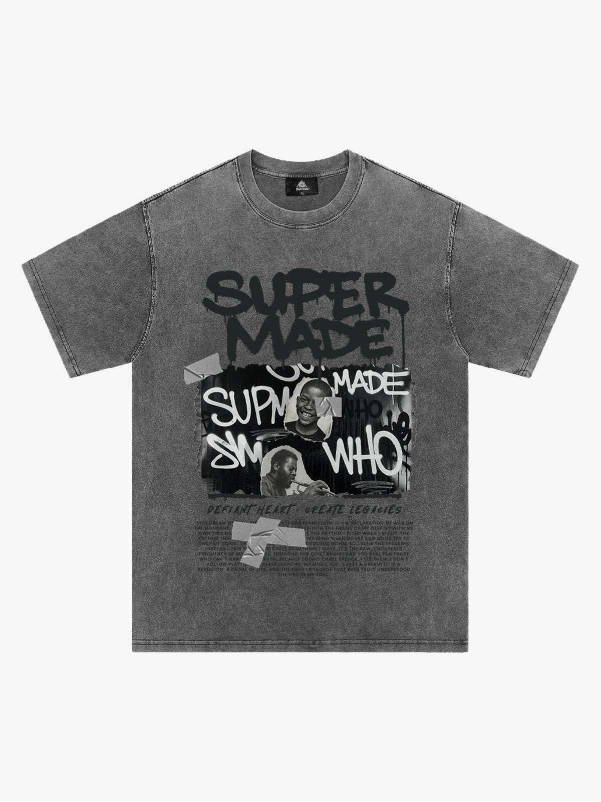 Street Graffiti Style Retro Character Collage T-Shirt 