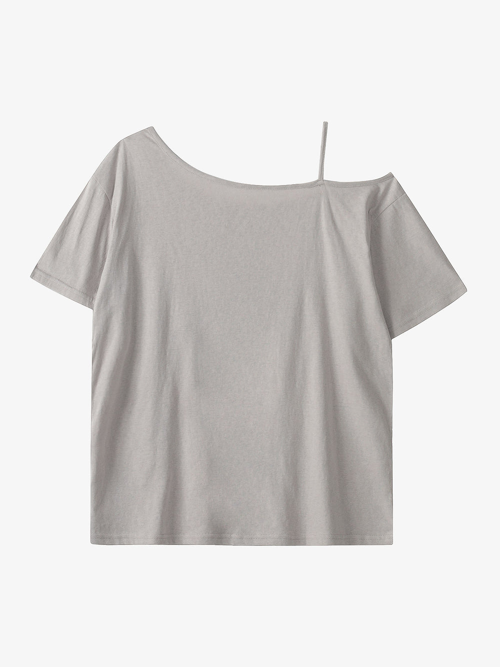 Cross Applique Off-Shoulder T-Shirt