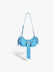 Studded Belt Buckle Shoulder Bag