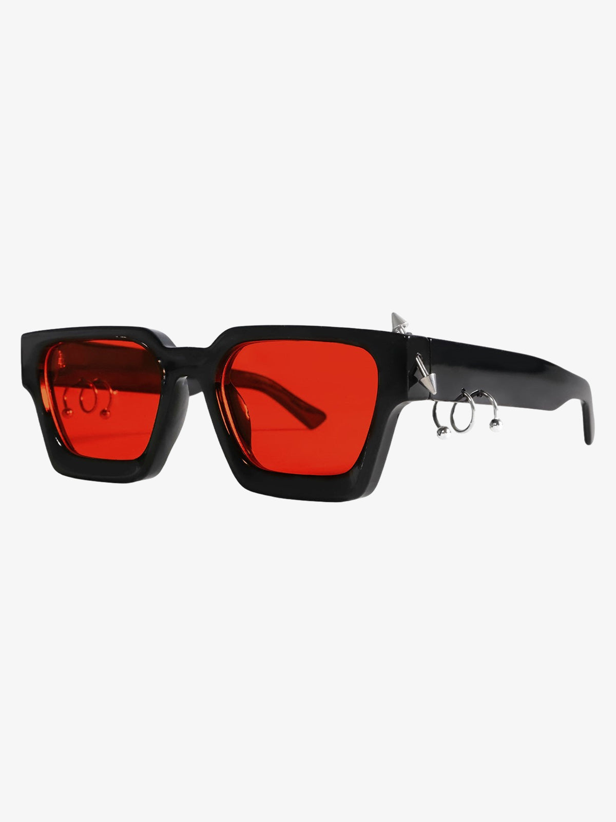 Minimalist Punk-Style Metal Sunglasses