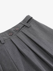 Pleated Wide-Leg Shorts 