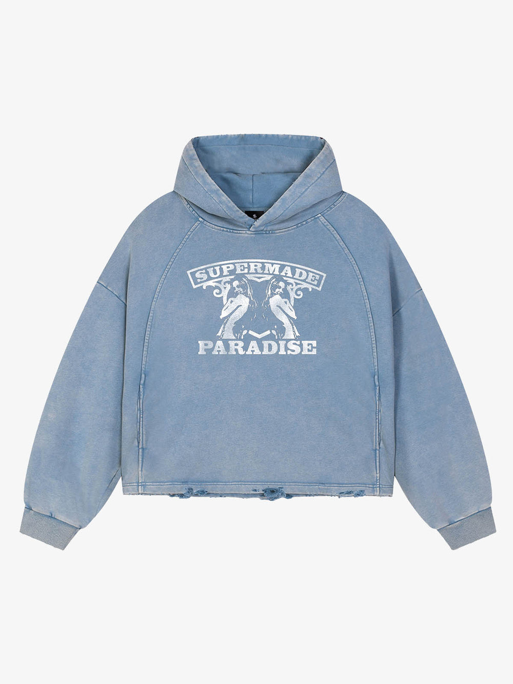 Girl Graphic Cropped Hoodie