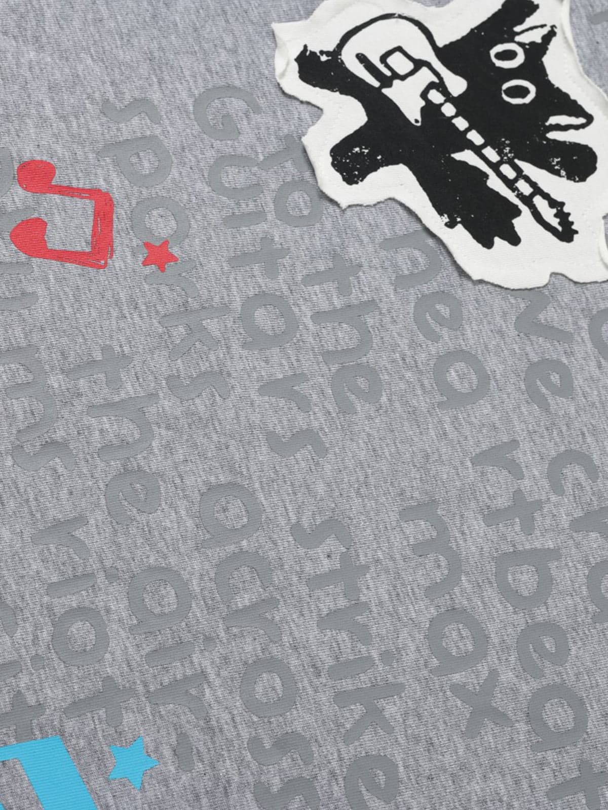 Langarmshirt mit Kätzchen-Applikation