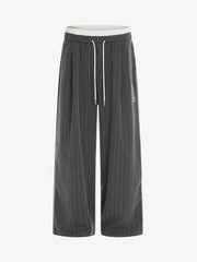 Retro Color-Blocked Striped Stand-Collar Tracksuit 