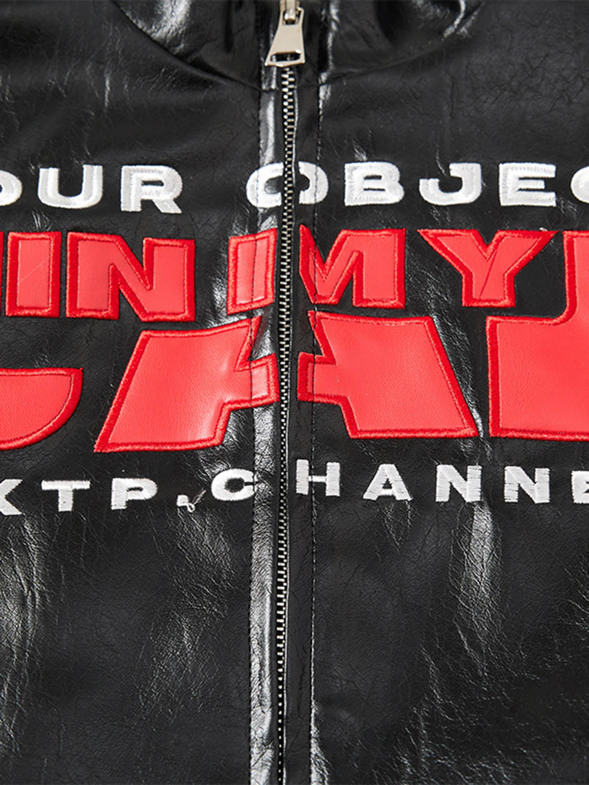 Stylish Graphic Print Leather Jacket for Men - Perfect for Casual and Streetwear Outfits 