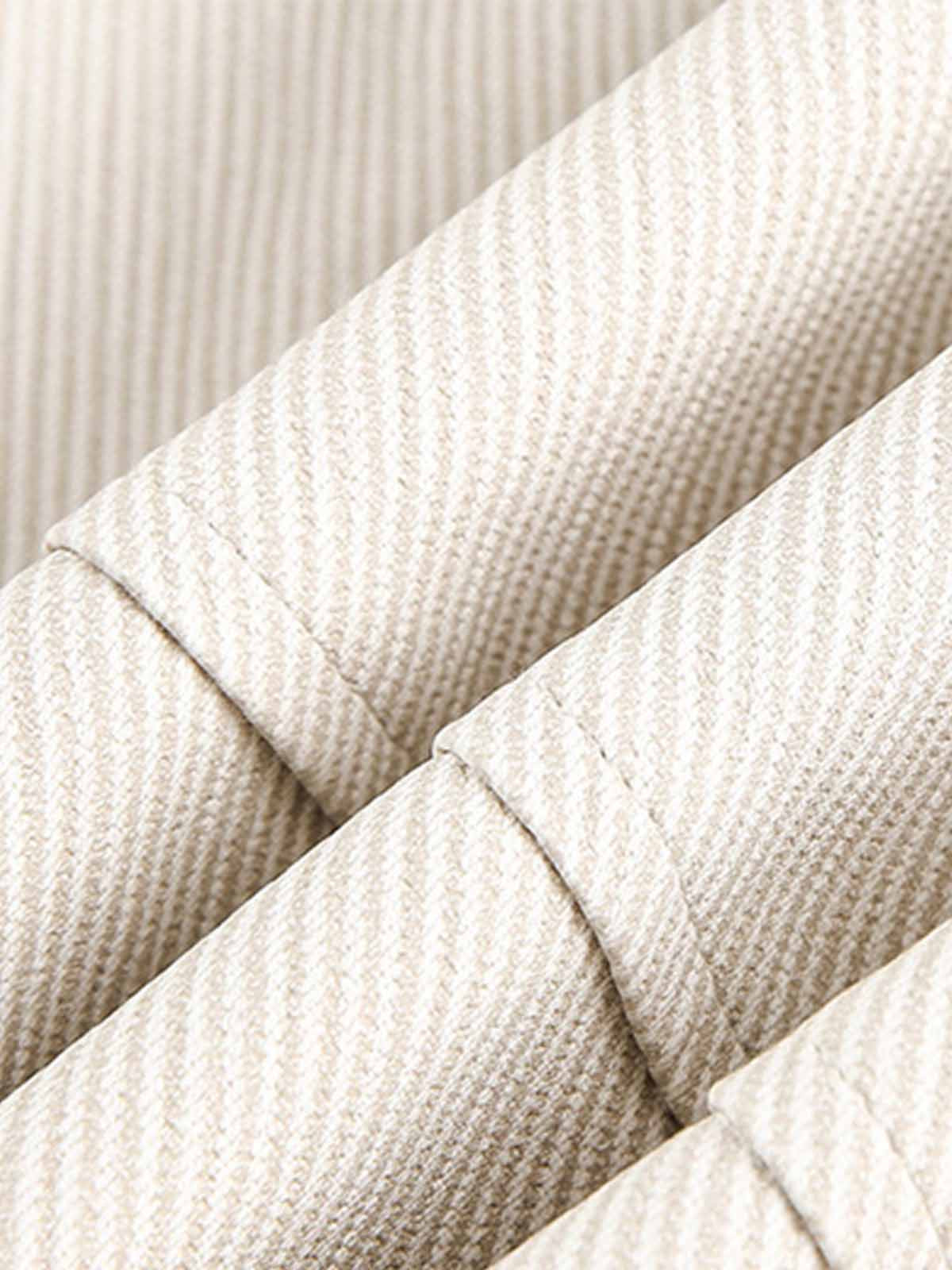 Pleated Back Sleeve Zip Up Jacket