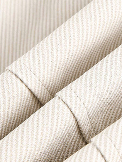 Pleated Back Sleeve Zip Up Jacket