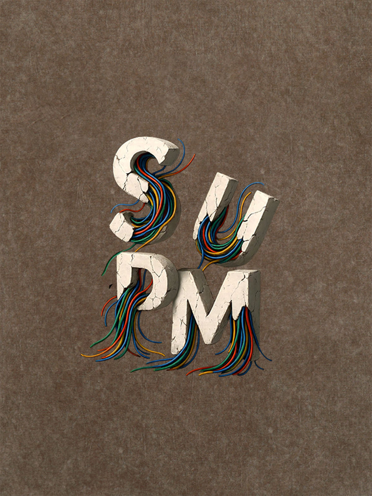 supm cable graphic T-shirt 