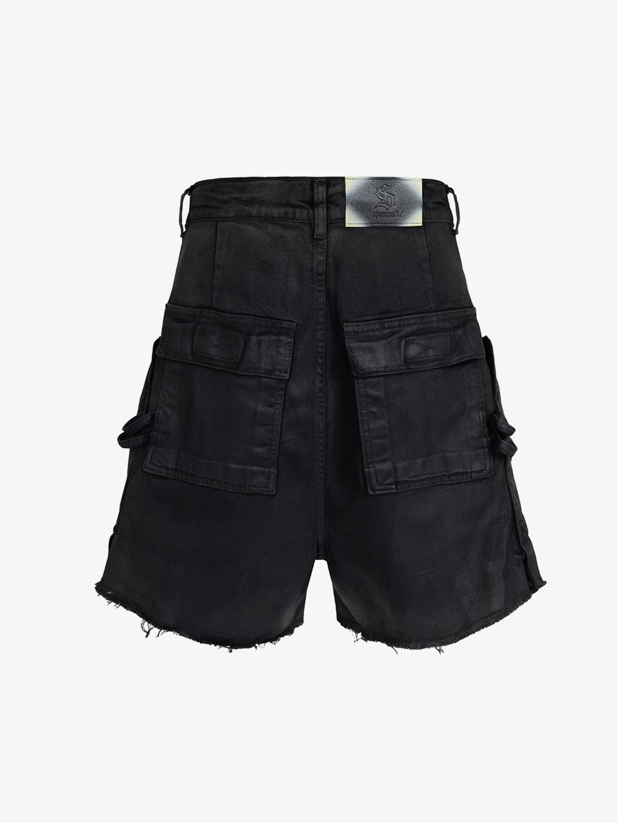 Industrial Multi-Pocket Distressed Cargo Shorts 