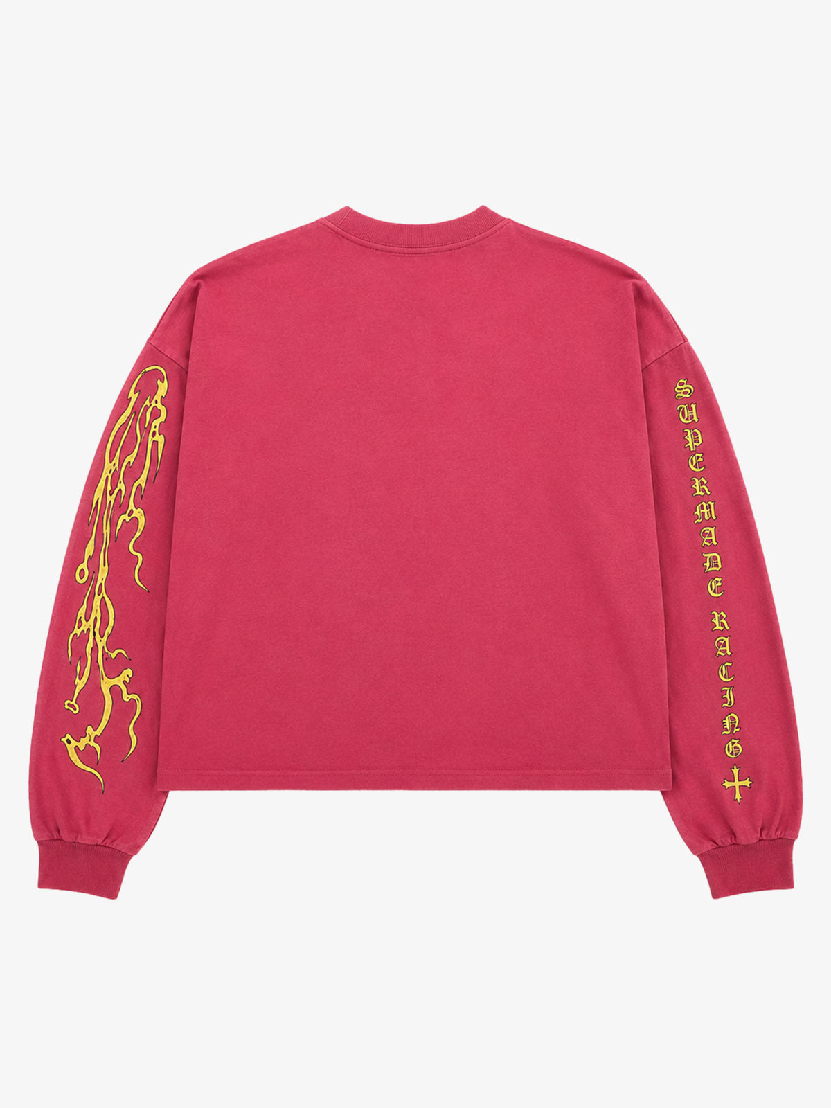 Racing Skull Girl Graphic Boxy Long Sleeve Tee