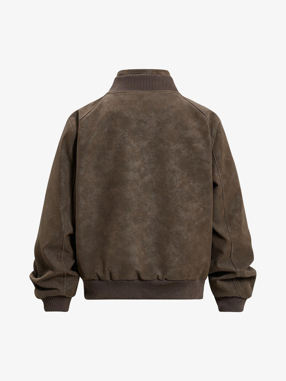 Zipper-Detail Structured Biker Jacket