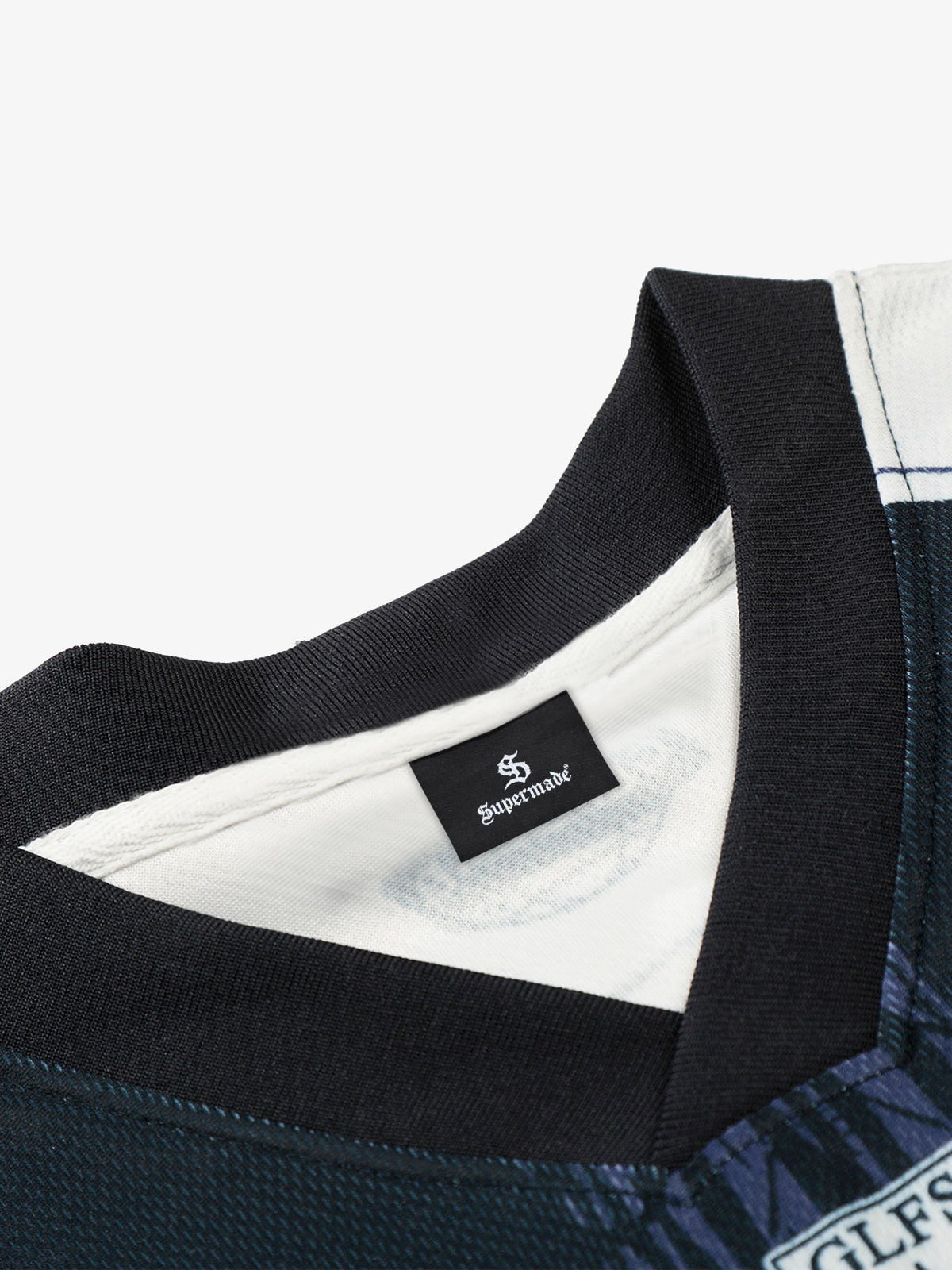 Polyester Sports Jersey with Graphic Print and V-Neck Design 