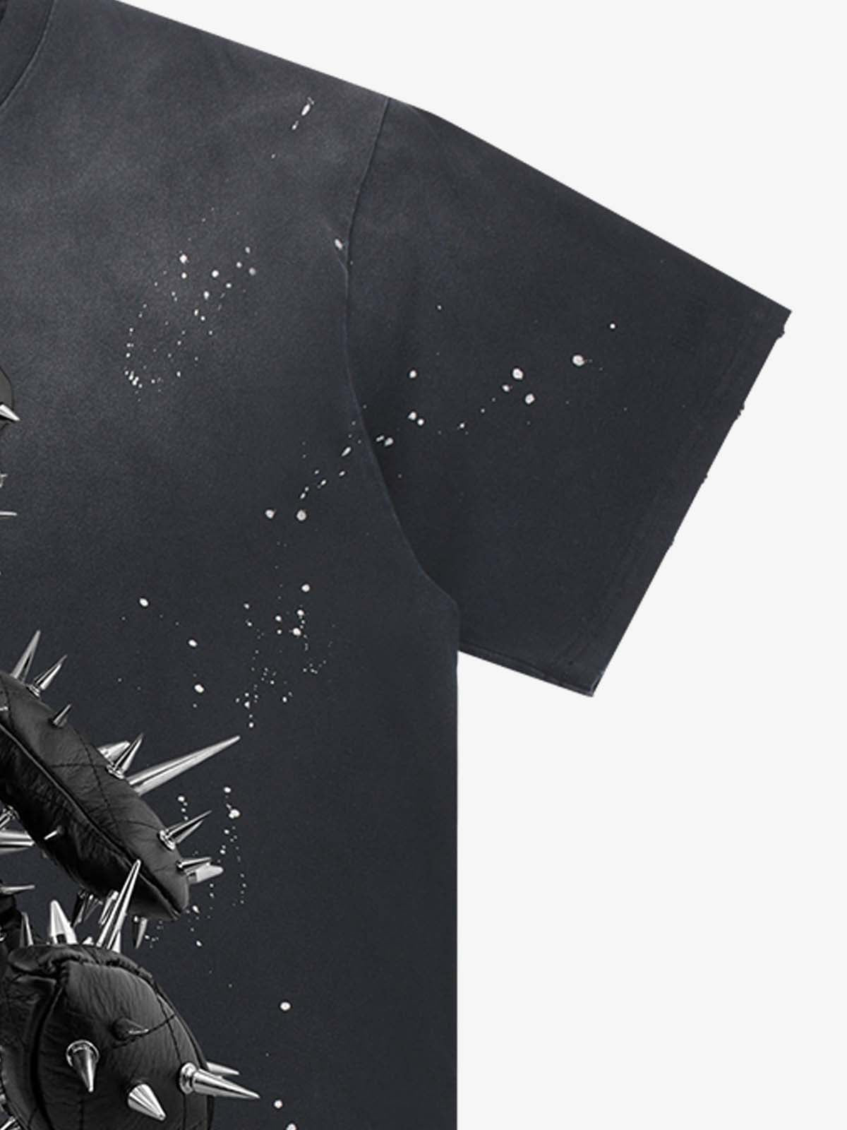 Spiked Bear Graphic T-Shirt 