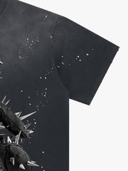 Spiked Bear Graphic T-Shirt 